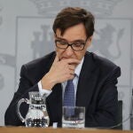Palacio de la Moncloa.Salvador Illa, ministro de Sanidad tras el Consejo de Ministros