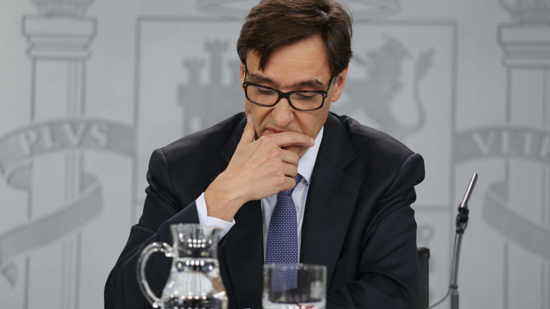 Palacio de la Moncloa.Salvador Illa, ministro de Sanidad tras el Consejo de Ministros
