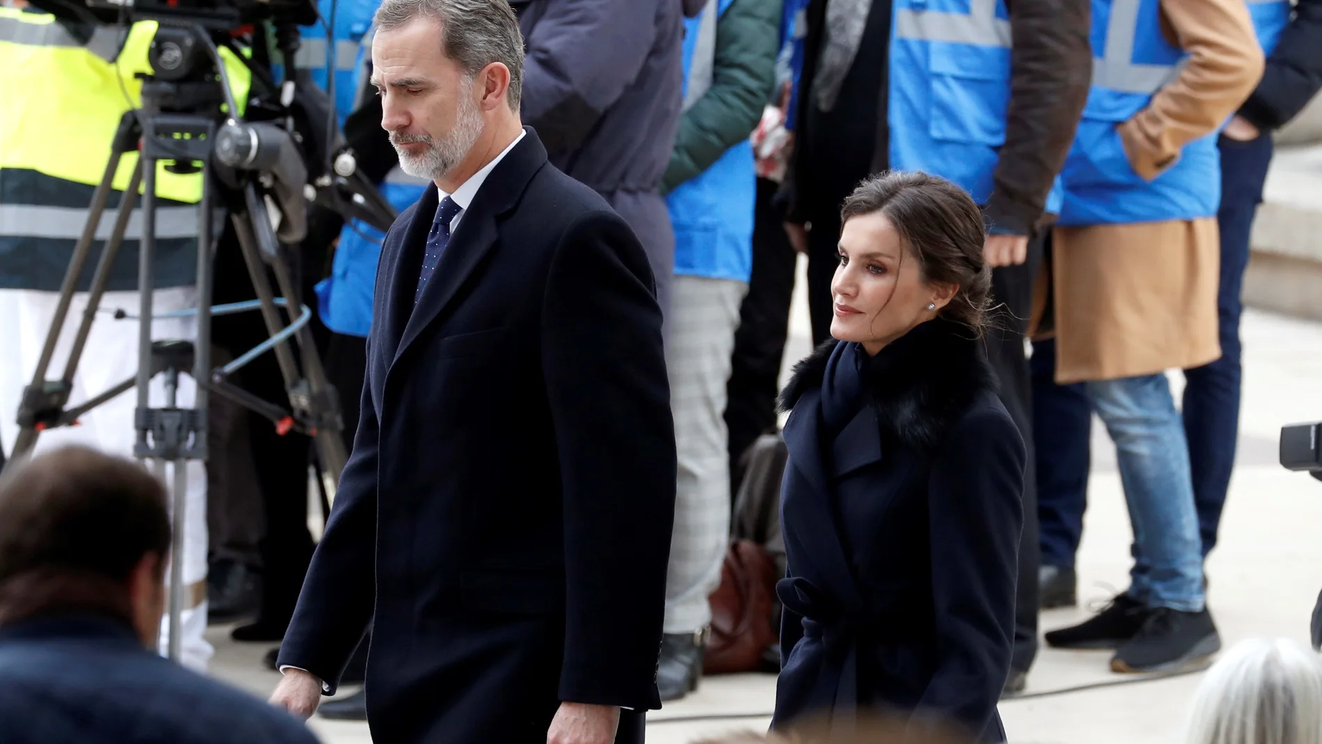 GRAF5576. PARÍS, 11/03/2020.- El rey Felipe y la reina Letizia en el acto con motivo del Día Europeo de las Víctimas del Terrorismo