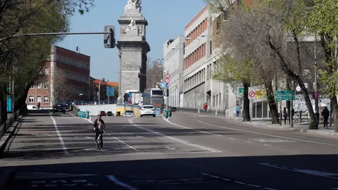 El tráfico en la M-30 descendió ayer un 15,4%, según los datos del Área de Movilidad y Medio Ambiente del Ayuntamiento