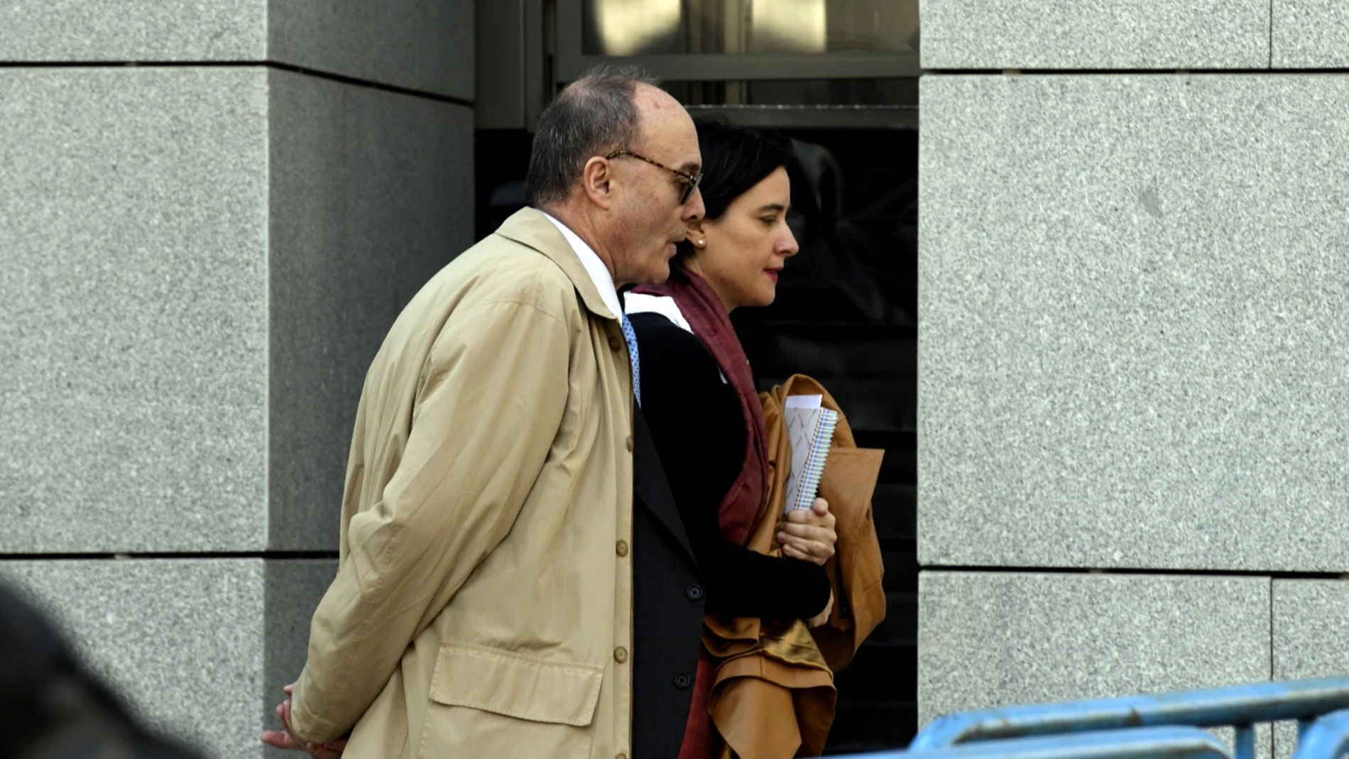 Llegada del exgobernador del Banco de España Luis María Linde a declarar como testigo por el caso del Banco Popular
