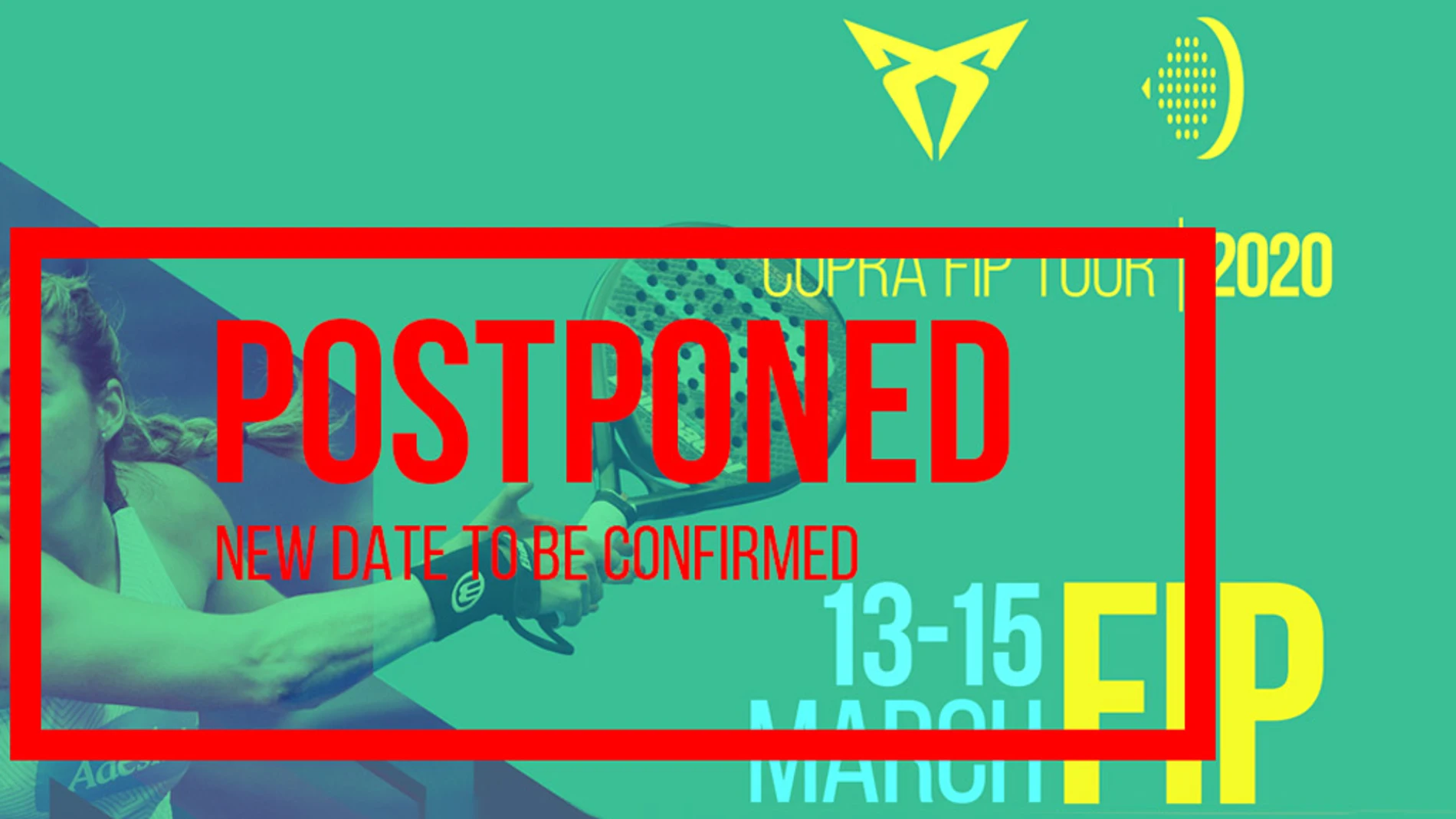 Cartel torneo FIP suspendido
