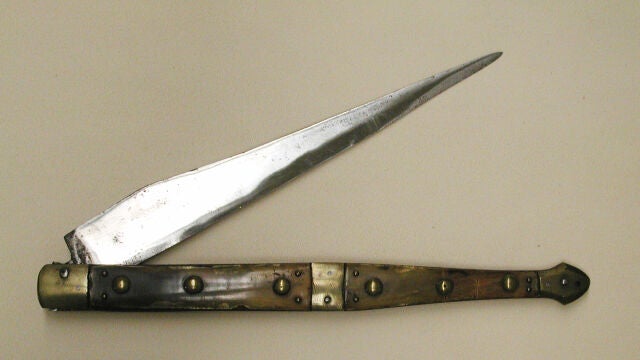 Una navaja española del siglo XIX. IMAGEN DE ARCHIVO