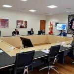 Reunión extraordinaria de la Mesa de las Cortes y la Junta de Portavoces presidida por Luis Fuentes