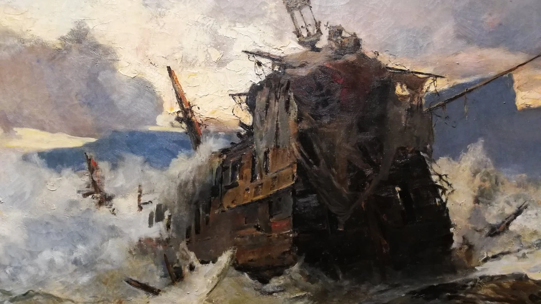 "La invencible", de José Gartner de la Peña, que conserva el Museo del Prado, refleja el desastre de la "Armada de Inglaterra"