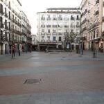 Una plaza céntrica de Madrid.