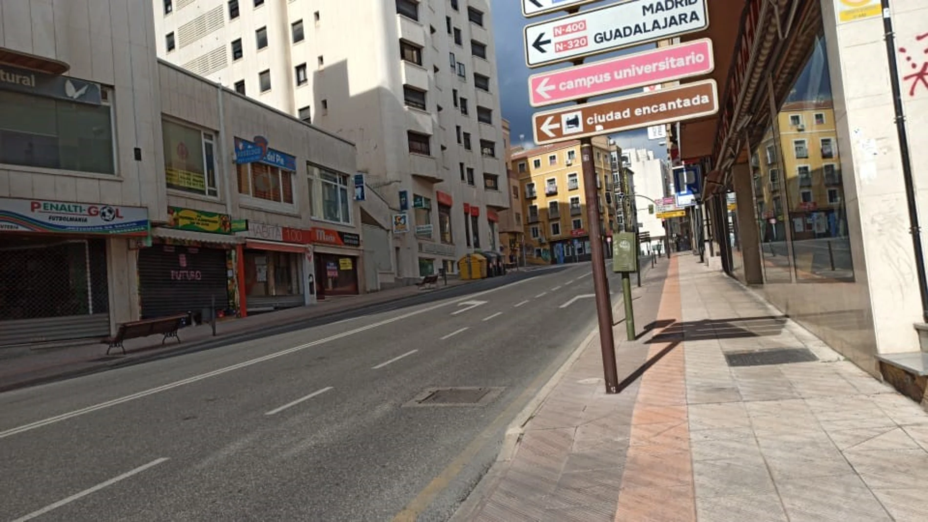 Calles vacías de Castilla-La Mancha por el coronavirus