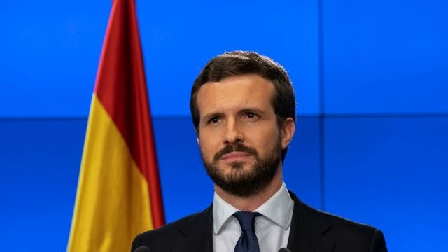El líder del PP, Pablo Casado