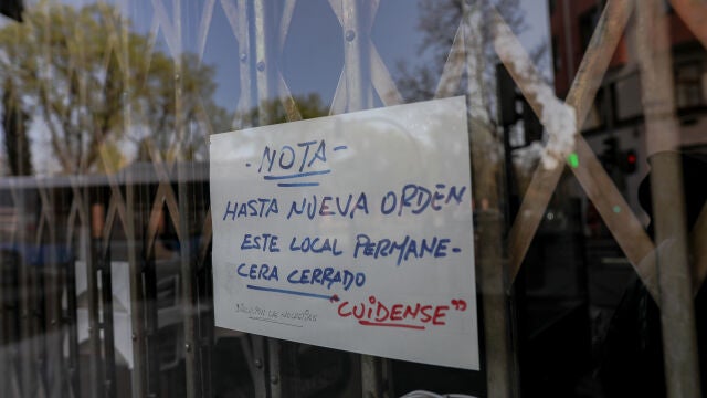 Negocios cerrados tras el anuncio del estado de alarma en Madrid