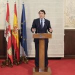El presidente Fernández Mañueco comparece tras reunirse por videconferencia con Sánchez