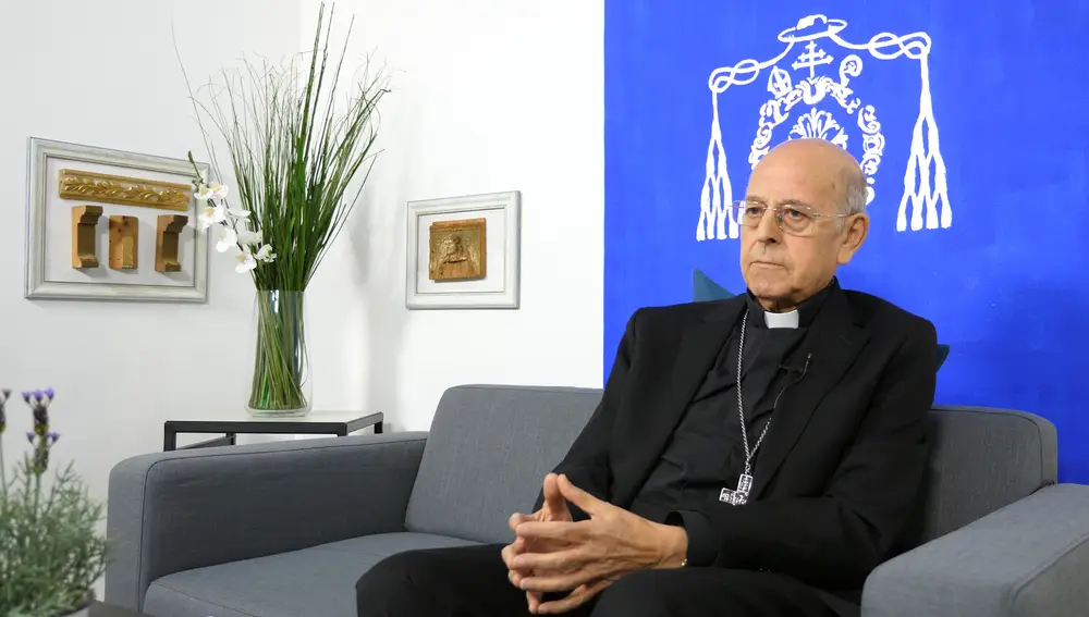 Ricardo Blázquez, cardenal arzobispo de Valladolid, durante el video