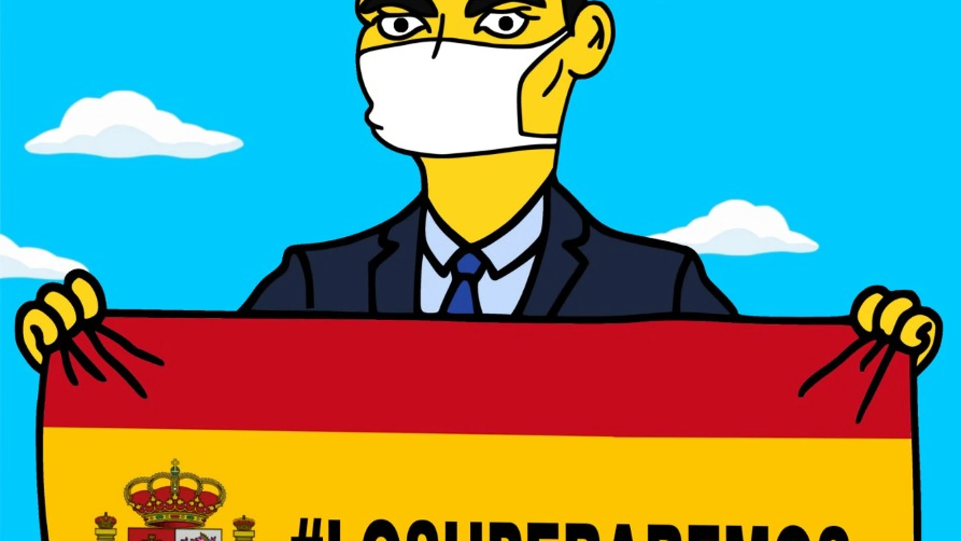Pedro Sánchez "simpsonizado"