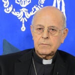 El cardenal arzobispo de Valladolid, Ricardo Blázquez, durante su primer mensaje
