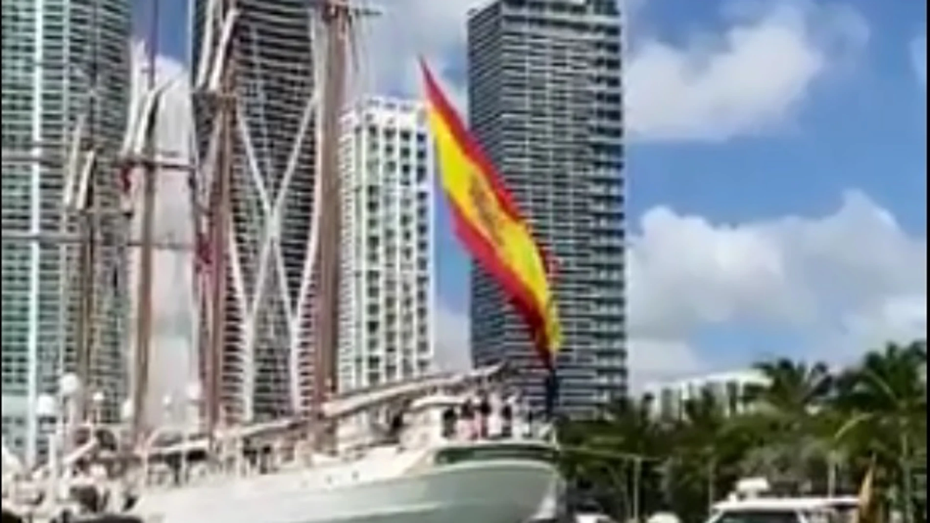 Elcano en el puerto de Miami