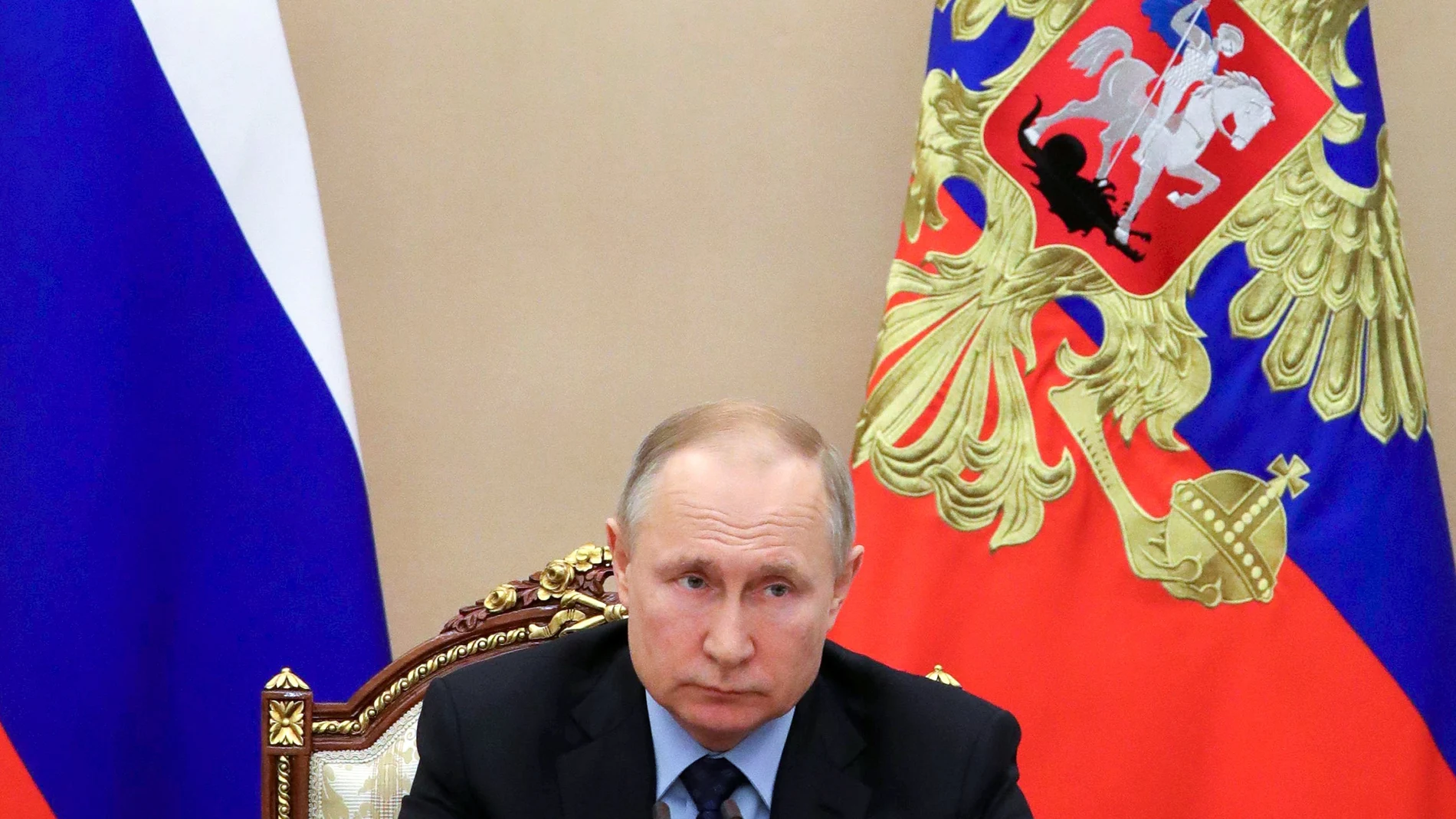 Vladimir Putin reunió este martes a su equipo en el Kremlin