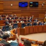 Sesión del pleno de las Cortes de Castilla y León