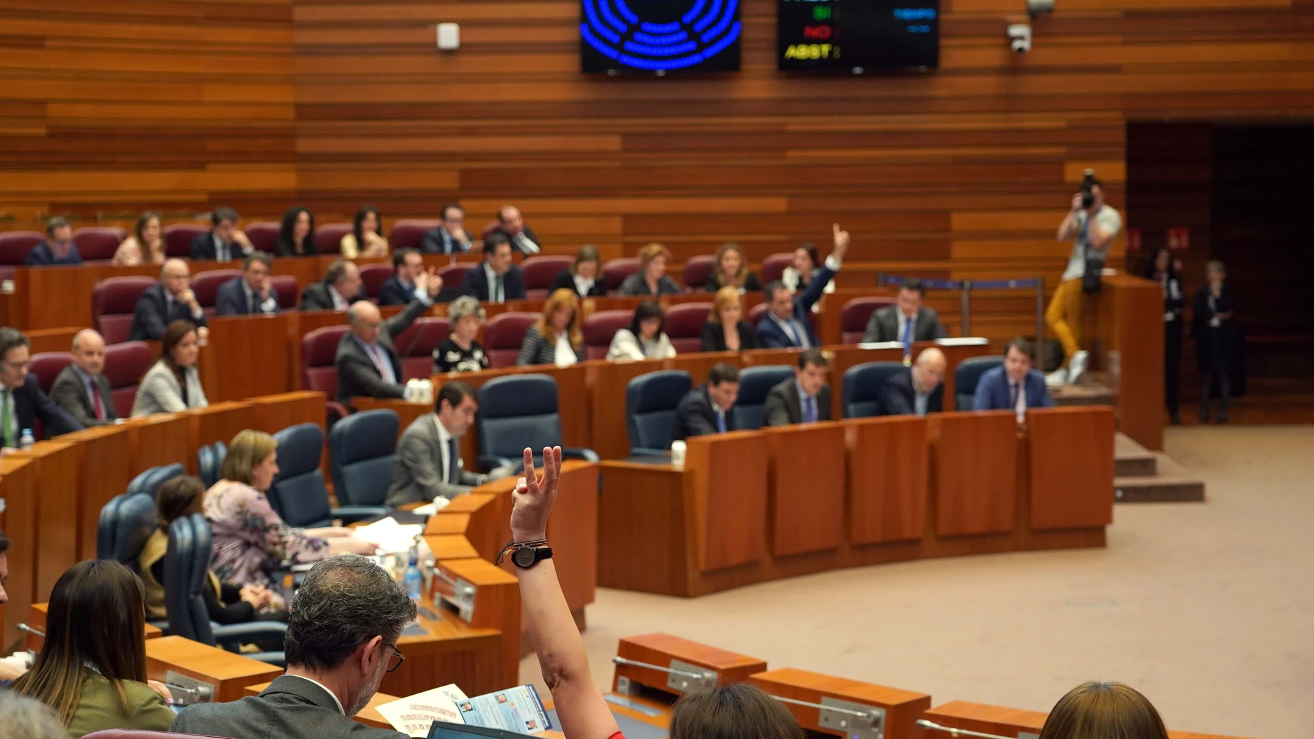Sesión del pleno de las Cortes de Castilla y León