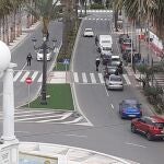 Control de la Policía Local de Roquetas de Mar (Almería)