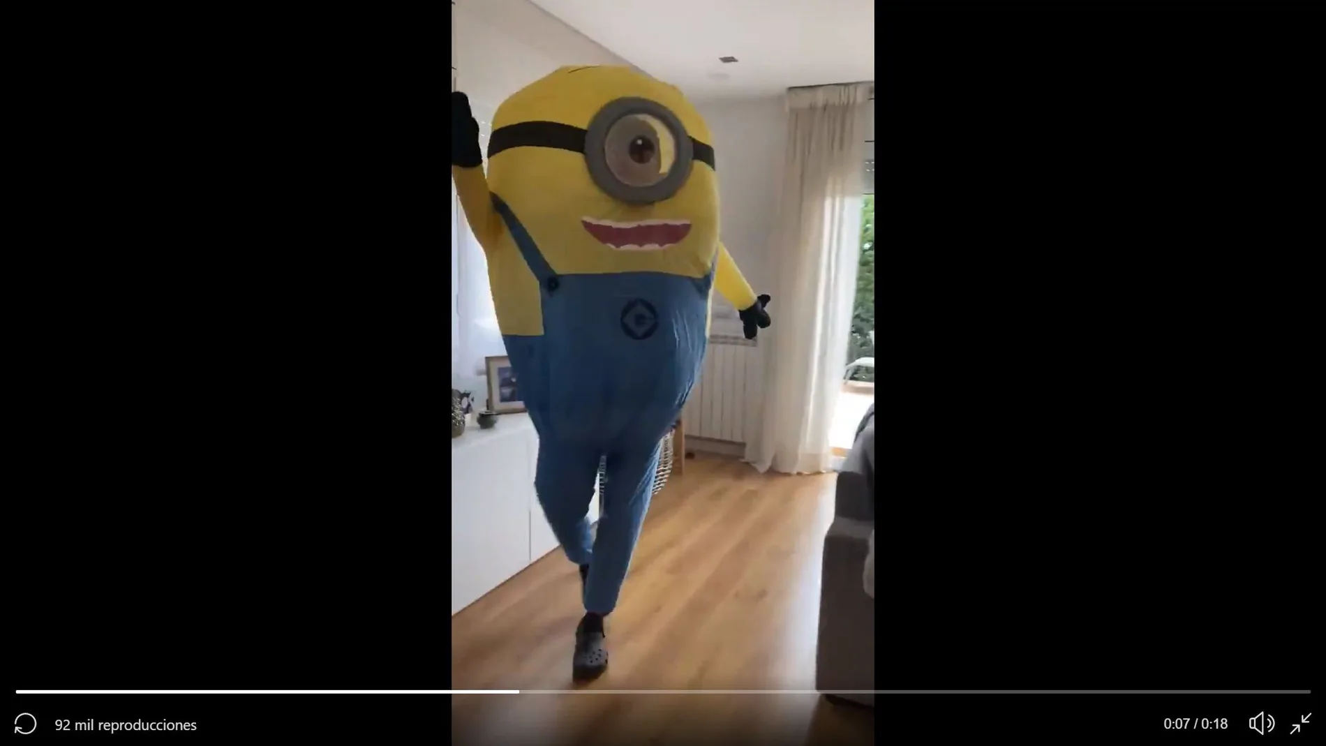 Álex Márquez, disfrazado de Minion