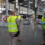 Infantes de Marina en la estación de Cádiz