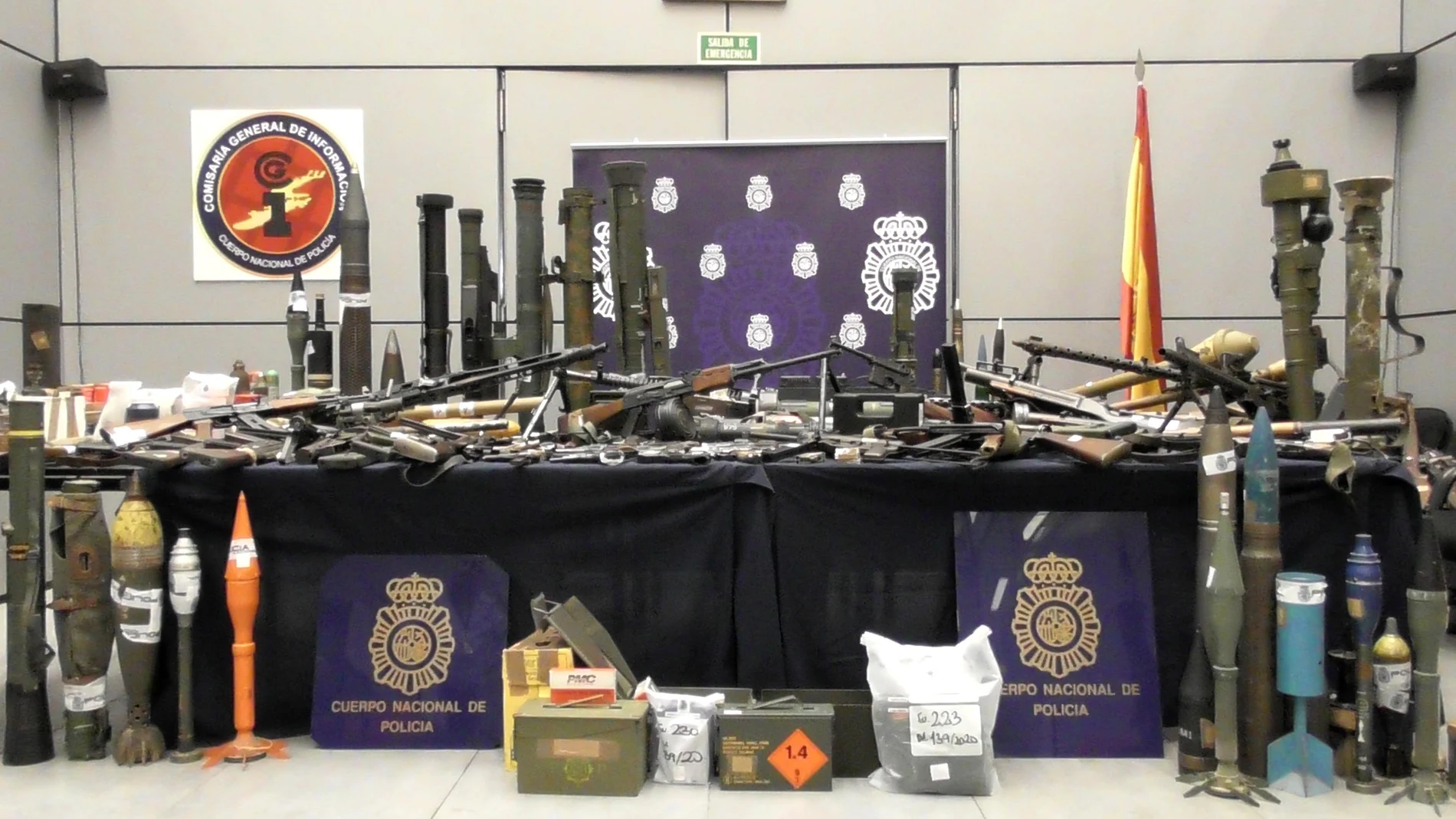 Matlerial incautado por la Policía Nacional en Zamora