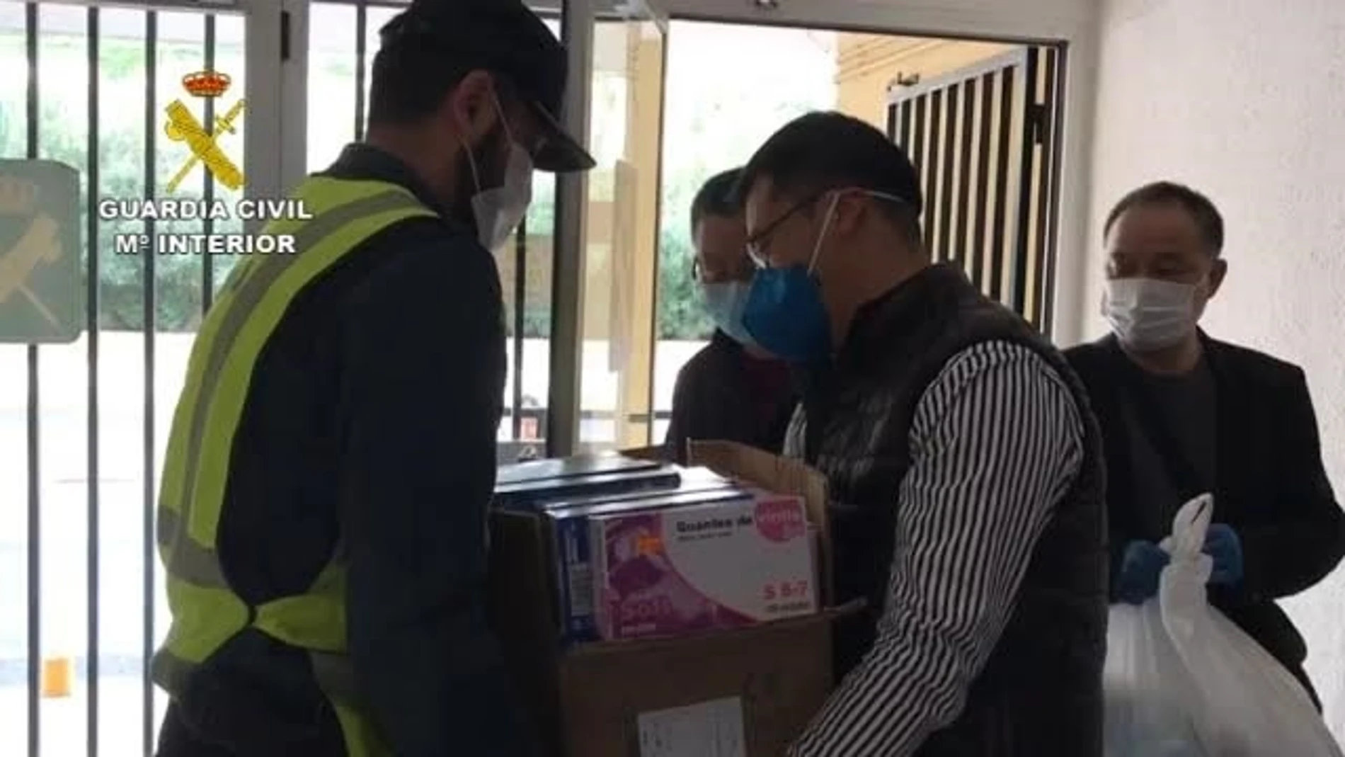 Coronavirus.- La Guardia Civil agradece a la comunidad china, particulares y empresas la donación de material sanitario