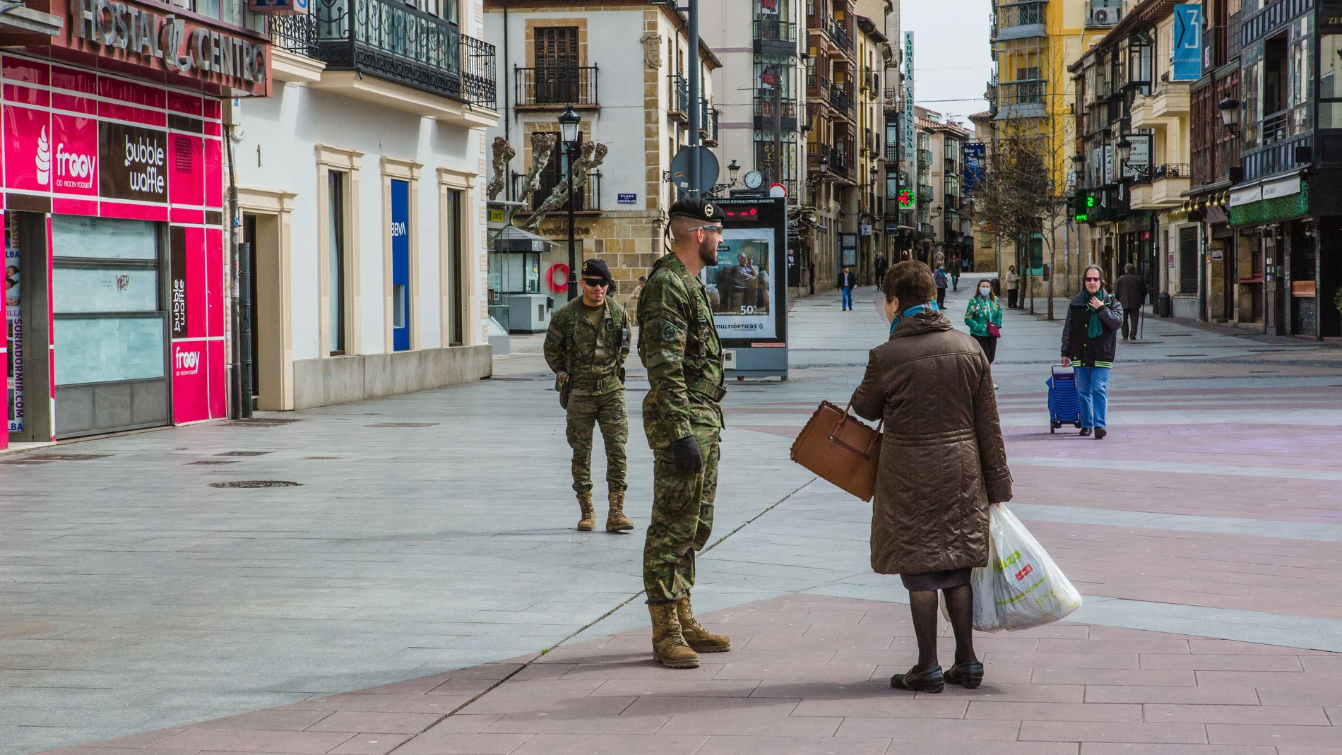 Militares del ejército de Tierra se despliegan en Soria para colaborar en la lucha contra el coronavirus