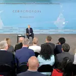 Putin hace campaña sobre el referéndum constitucional en Sevastopol, Crimea