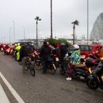 La frontera de Gibraltar el pasado viernes en hora punta