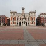 20200318 - VALLADOLID:La plaza Mayor de Valladolid durante el estado de alarma por el coronavirus.