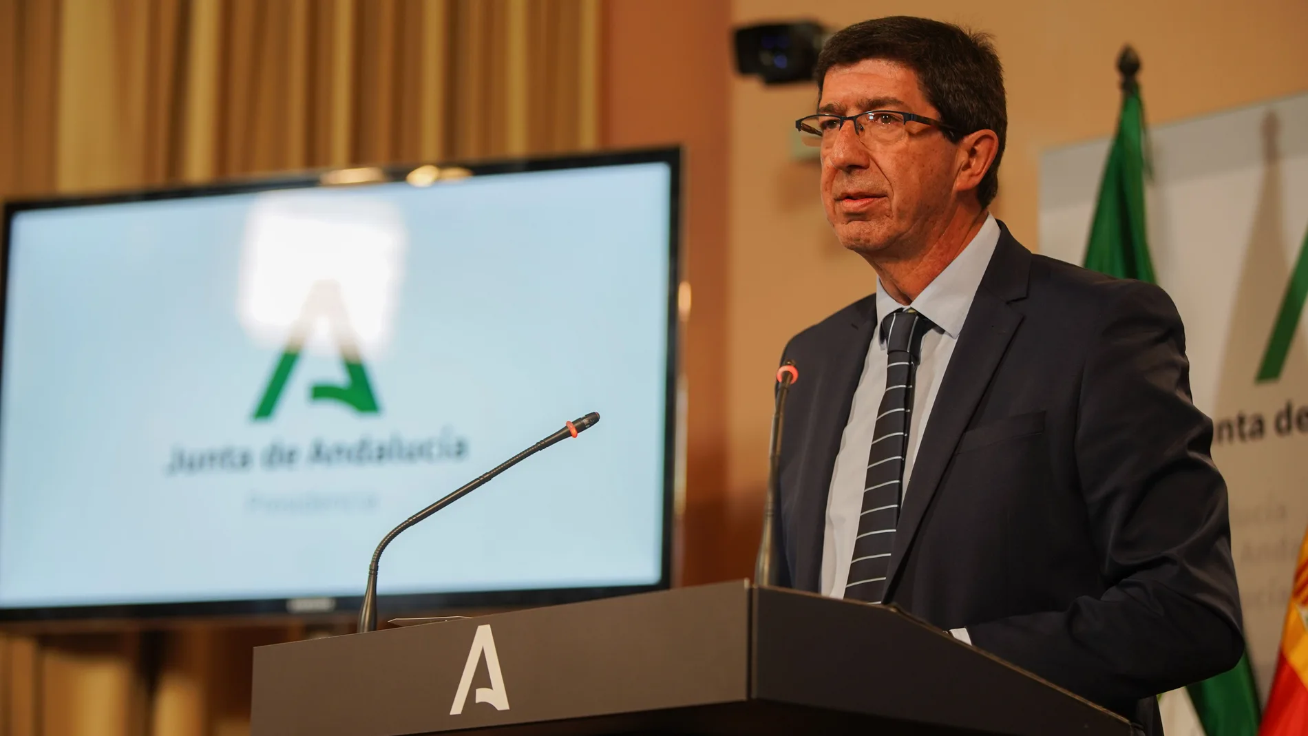 En la imagen, el vicepresidente de la Junta de Andalucía, Juan Marín