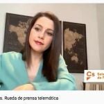 Rueda de prensa telemática de Inés ArrimadasCIUDADANOS23/03/2020