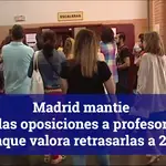 Madrid mantiene las oposiciones a profesor