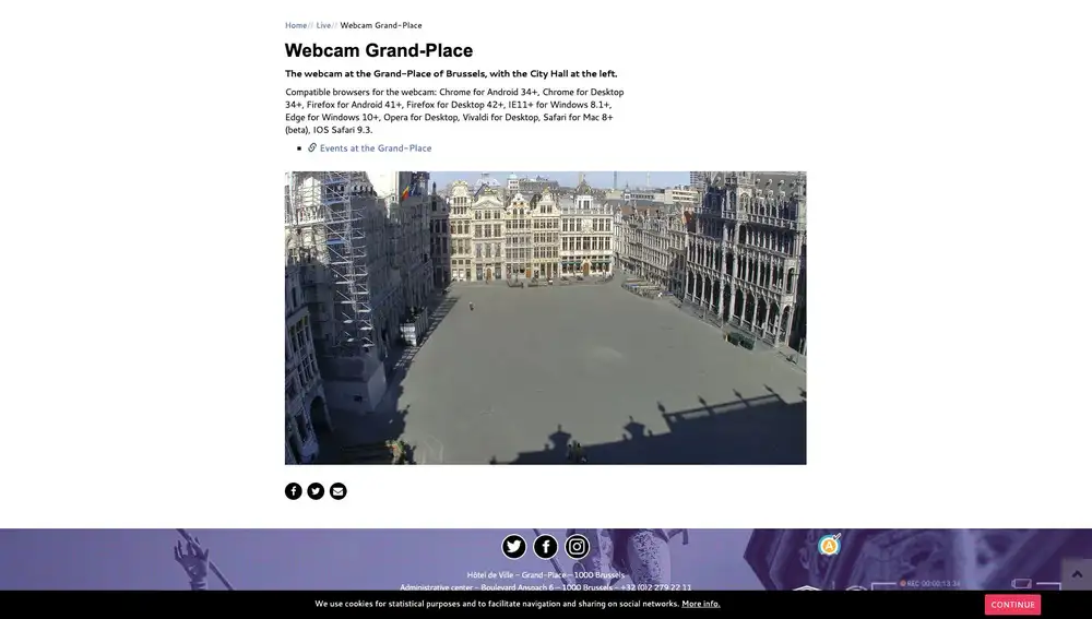 Grand Place de Bruselas live