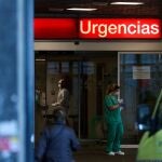 Entrada de emergencias del hospital La Paz, Madrid