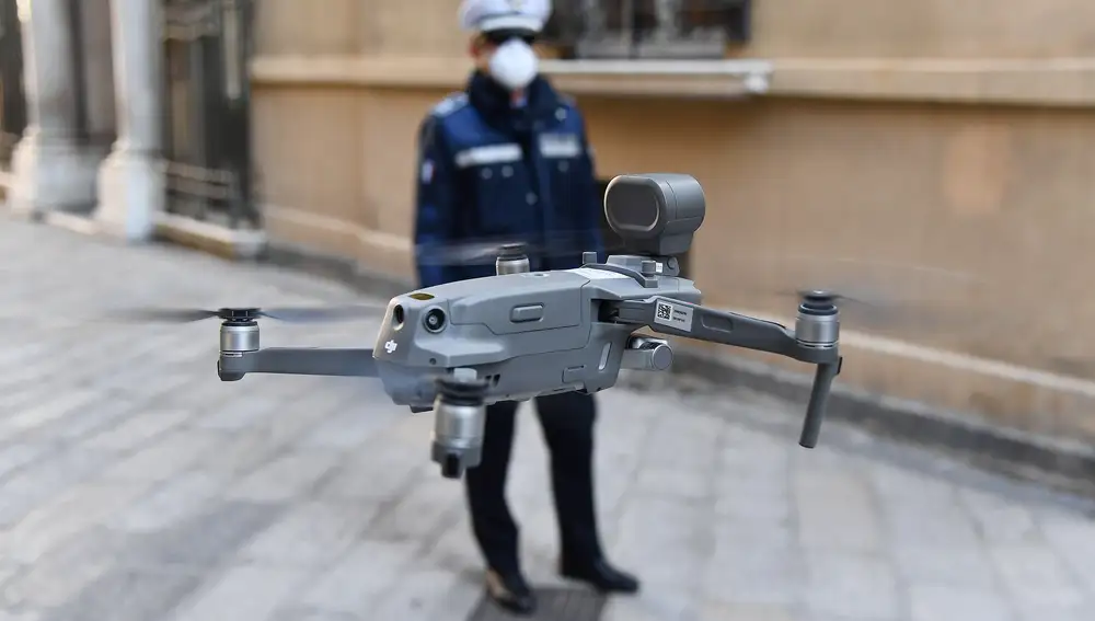 Vigilancia con drones en Génova