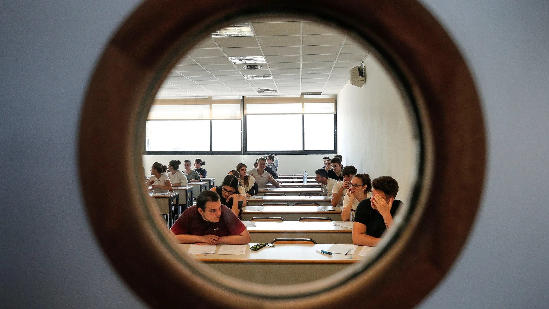 Imagen de estudiantes en las pruebas de acceso a la Universidad en la Comunitat Valenciana en su convocatoria ordinaria