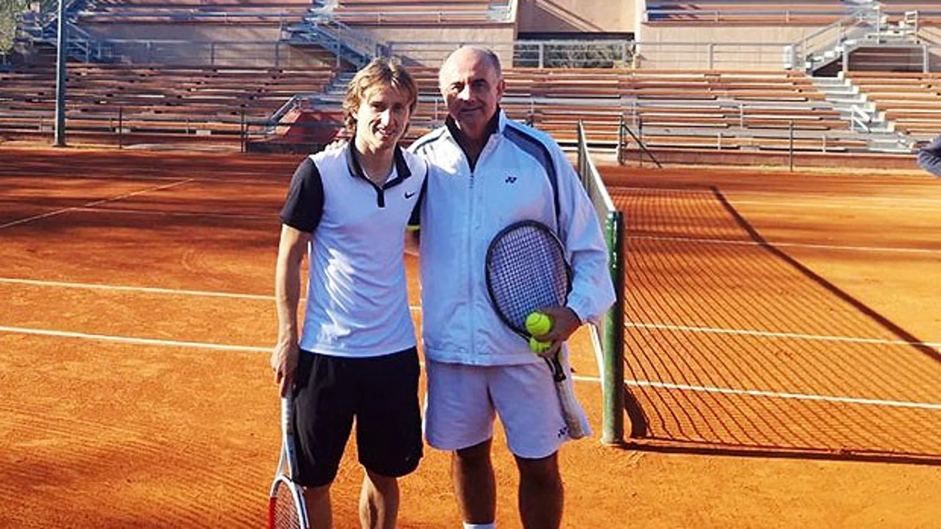 Antonio Zapatero y Luka Modric