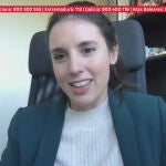 La Ministra de Igualdad, Irene Montero, reapareció en el programa 'Al rojo vivo' de La Sexta