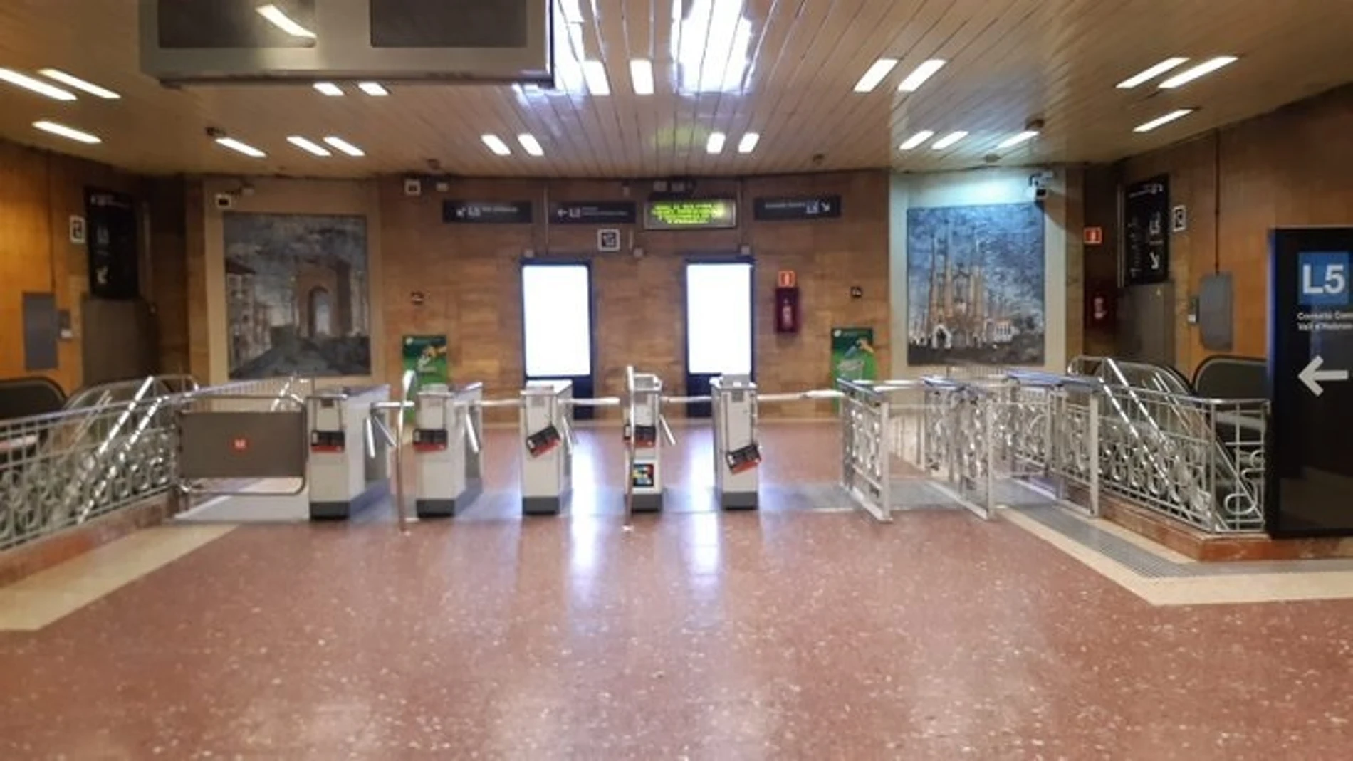 Coronavirus.- El Metro de Barcelona registra una caída de pasajeros del 86% este jueves