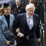 Boris Johnson y Carrie Symonds en una imagen de archivo