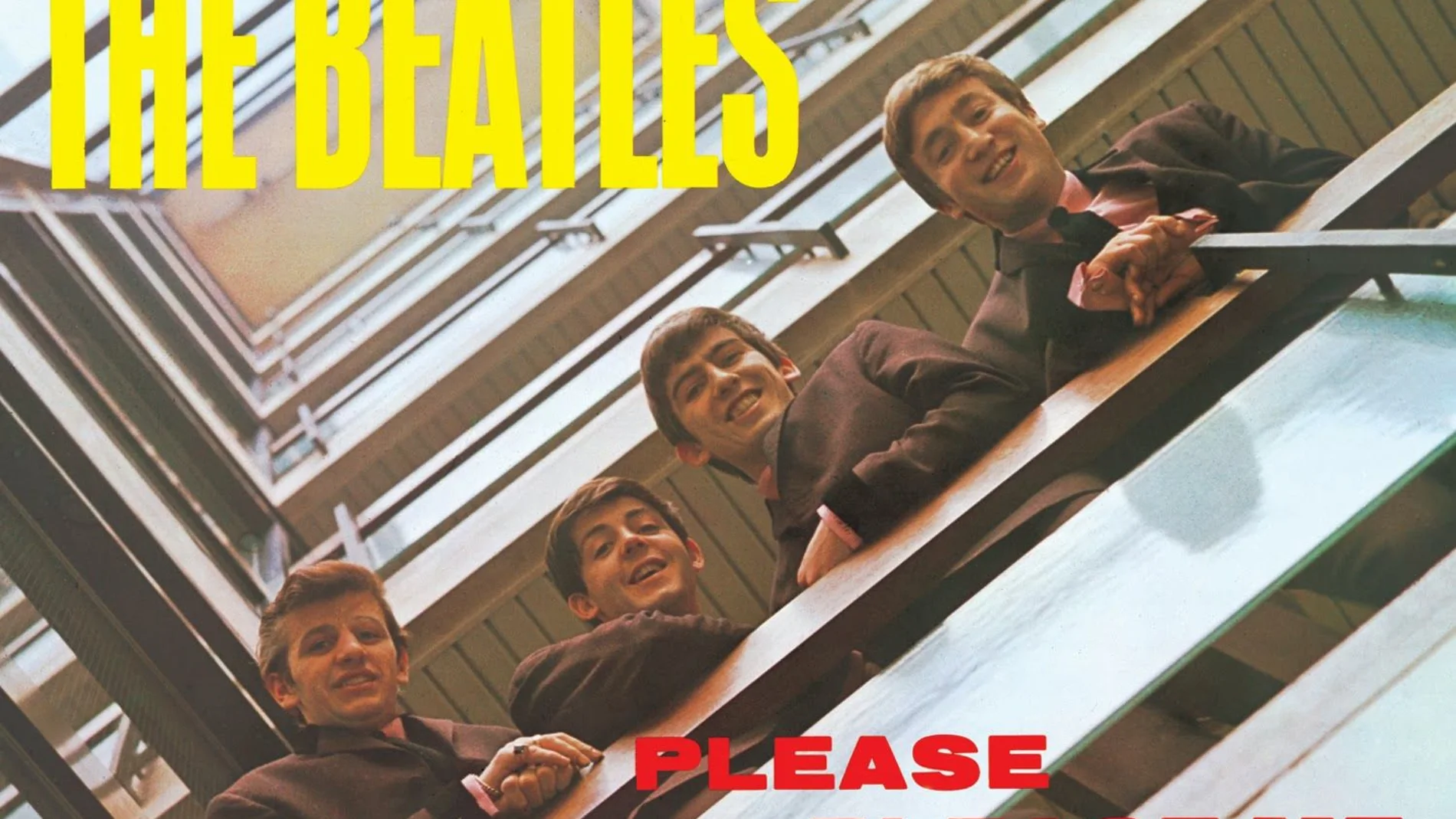 Carátula del disco "Please please me" de The Beatles
