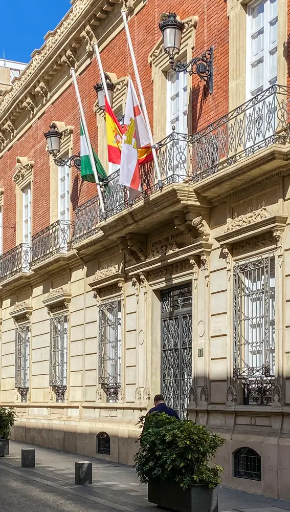 Banderas de la Diputación de Almería a media asta por los muertos del coronavirusDIPUTACIÓN DE ALMERÍA28/03/2020