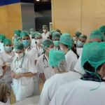 Enfermeras en el hospital de campaña de Ifema