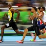 Usain Bolt, en una carrera