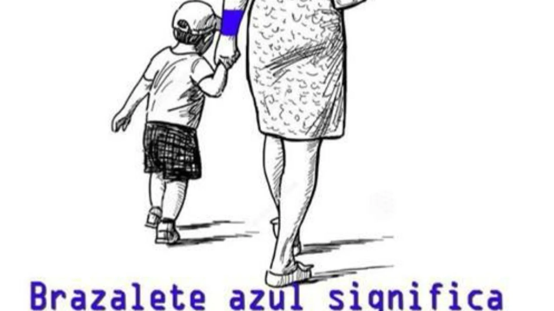 Campaña para que los niños con autismo puedan salir a la calle con un brazalete azul