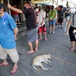 Las Pinas, un mercado callejero de Manila, este martes