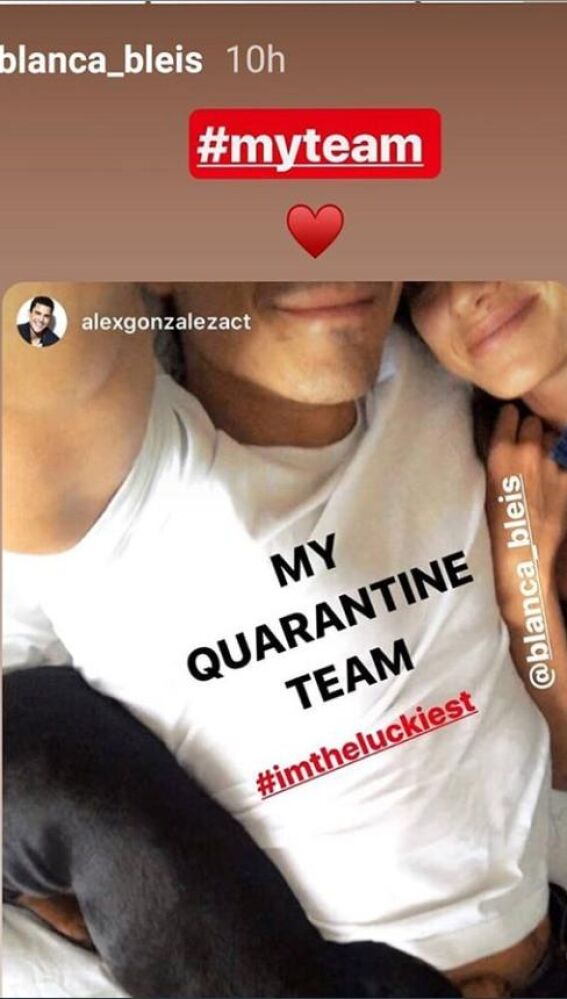 Álex González y su novia se saltan las normas del confinamiento obligatorio