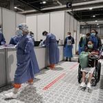 Imágenes del traslado de pacientes en el hospital provisional de Ifema del pabellón 5 al 7COMUNIDAD DE MADRID30/03/2020