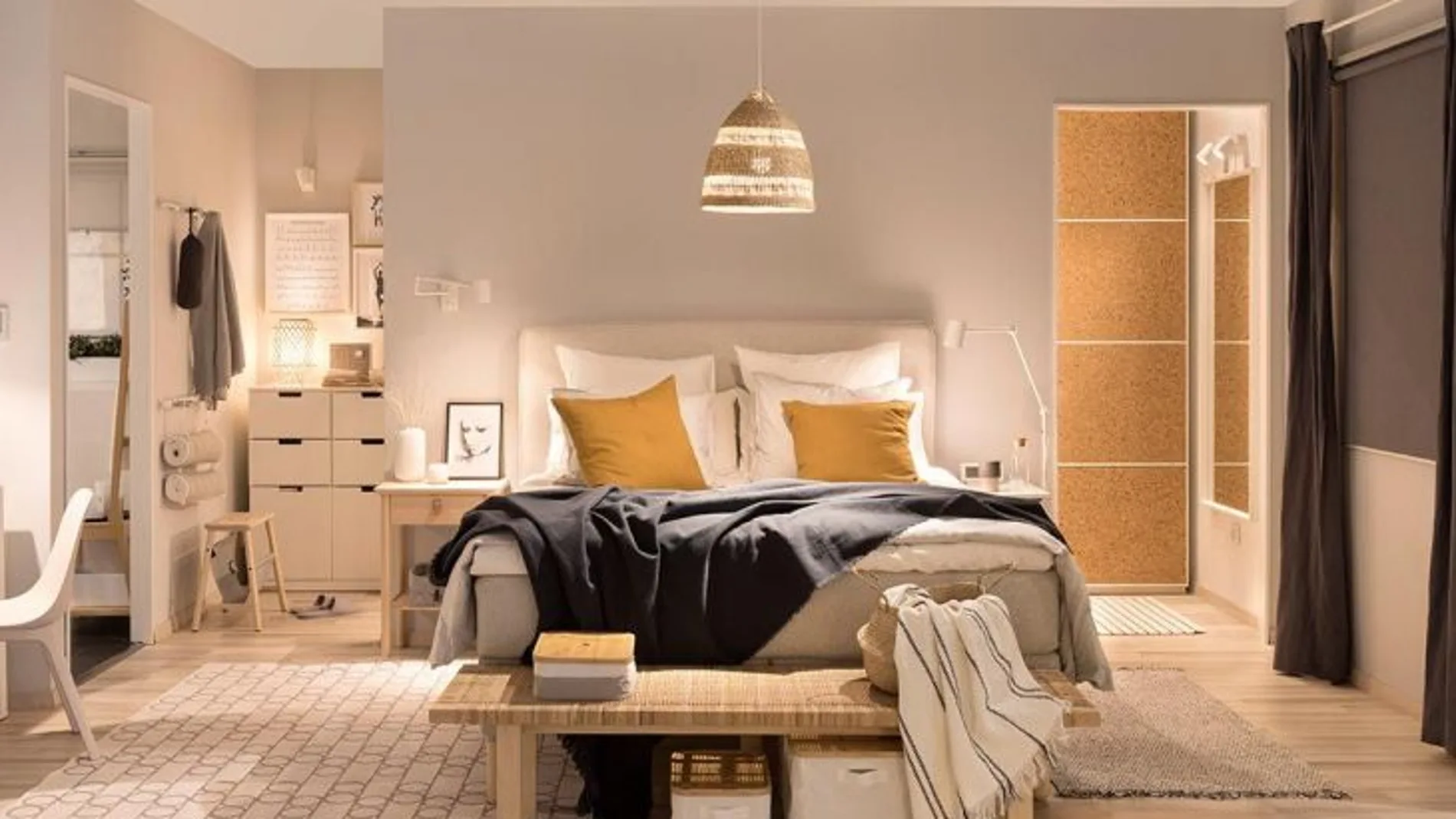 Un dormitorio preparado es importante para dormir bien.